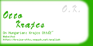 otto krajcs business card